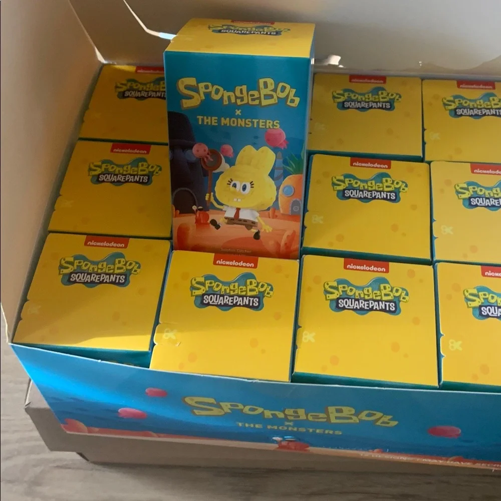 NWT Popmart xSpongeBob The Monsters Kids Toy Set New (full box!) - Picture 1 of 10